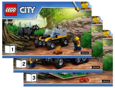 LEGO onderdeel Jungle Halftrack Mission (60159-1)