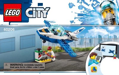 LEGO onderdeel Sky Police Jet Patrol (60206-1)
