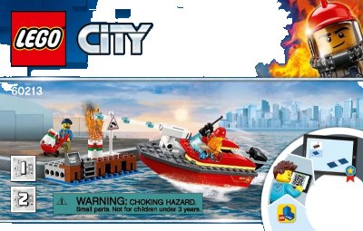 LEGO onderdeel Dock Side Fire (60213-1)
