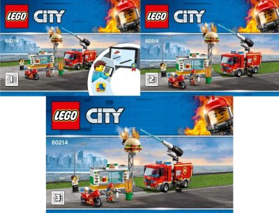LEGO onderdeel Burger Bar Fire Rescue (60214-1)