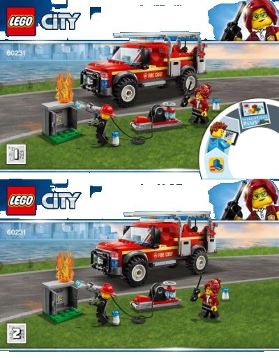LEGO onderdeel Fire Chief Response Truck (60231-1)
