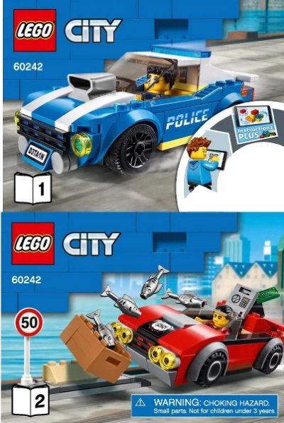 LEGO onderdeel Police Highway Arrest (60242-1)