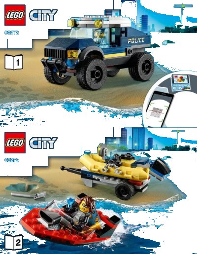 LEGO onderdeel Elite Police Boat Transport (60272-1)
