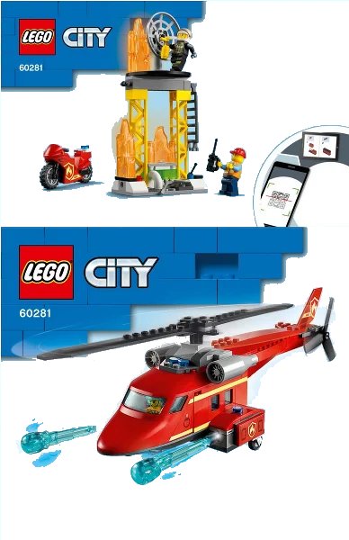 LEGO onderdeel Fire Rescue Helicopter (60281-1)