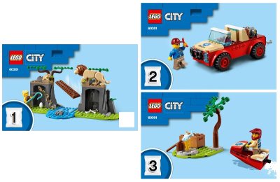 LEGO onderdeel Wildlife Rescue Off-Roader (60301-1)