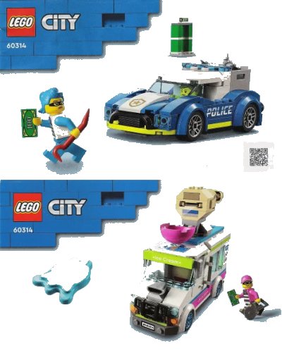 LEGO onderdeel Ice Cream Truck Police Chase (60314-1)