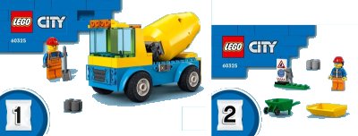 LEGO onderdeel Cement Mixer Truck (60325-1)