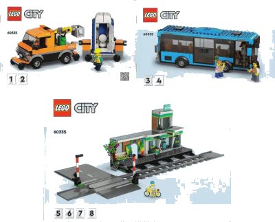 LEGO onderdeel Train Station (60335-1)