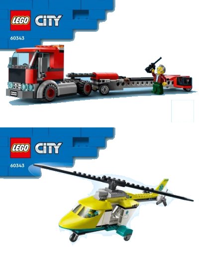 LEGO onderdeel Rescue Helicopter Transport (60343-1)