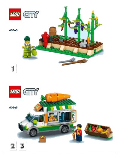 LEGO onderdeel Farmers Market Van (60345-1)