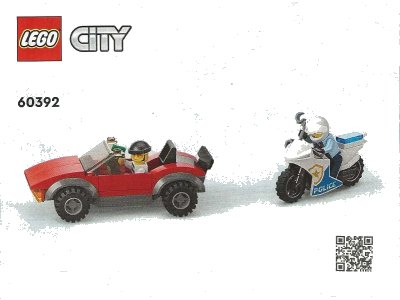 LEGO onderdeel Police Bike Car Chase (60392-1)