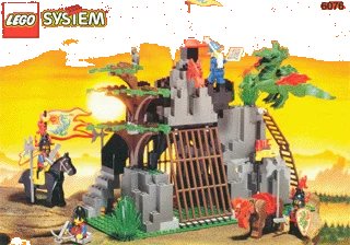 LEGO onderdeel Dark Dragon's Den (6076-1)