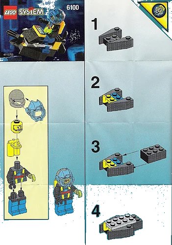 LEGO onderdeel Aquashark Dart (6100-1)