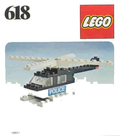 LEGO onderdeel Police Helicopter (618-1)