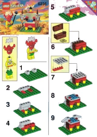 LEGO onderdeel King Kahuka (6236-1)