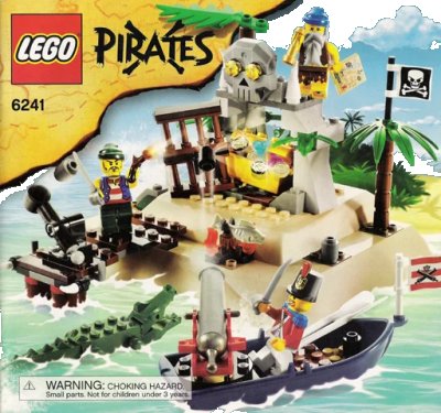 LEGO onderdeel Loot Island (6241-1)