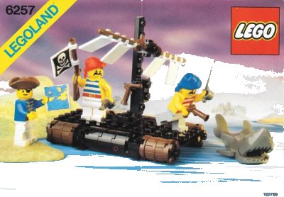 LEGO onderdeel Castaway's Raft (6257-1)