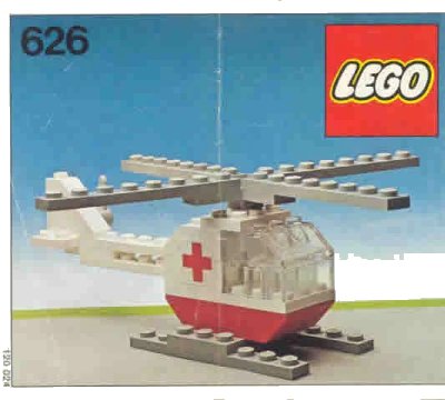 LEGO onderdeel Red Cross Helicopter (626-2)