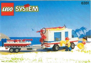 LEGO onderdeel Surf N' Sail Camper (6351-1)
