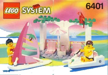 LEGO onderdeel Seaside Cabana (6401-1)