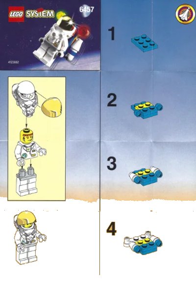 LEGO onderdeel Astronaut Figure (6457-1)