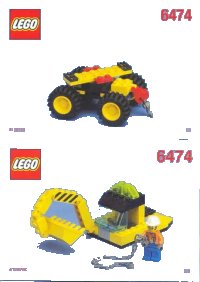 LEGO part Wheeled Front Shovel 6474-1
