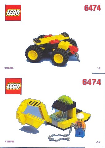 LEGO onderdeel Wheeled Front Shovel (6474-1)