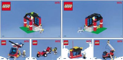 LEGO onderdeel Fire Fighters' HQ (6478-1)