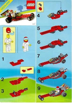 LEGO onderdeel Red Line Racer (6526-1)