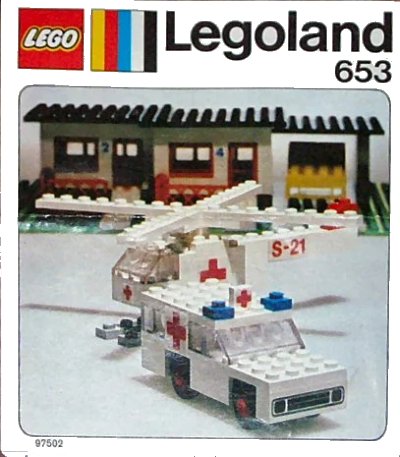 LEGO onderdeel Ambulance and Helicopter (653-1)