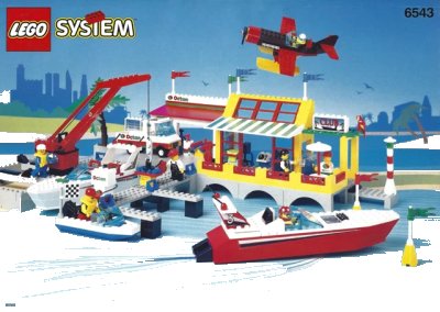 LEGO onderdeel Sail N' Fly Marina (6543-1)