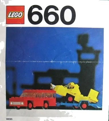 LEGO onderdeel Car with Plane Transporter (660-1)