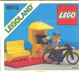 LEGO onderdeel Telephone Booth (6613-1)
