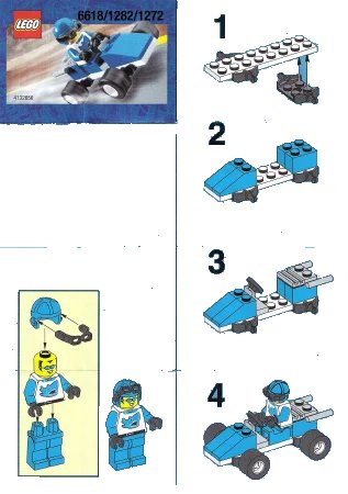 LEGO onderdeel Blue Racer (6618-1)