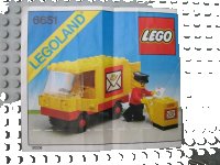 LEGO part Post Office Van 6651-1