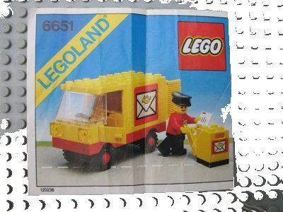 LEGO onderdeel Post Office Van (6651-1)