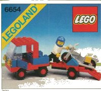 LEGO part Motorcycle Transport 6654-1