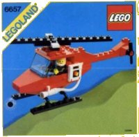 LEGO part Fire Patrol Copter 6657-1