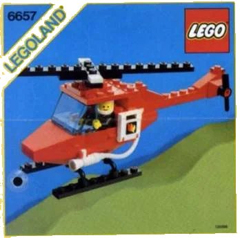 LEGO onderdeel Fire Patrol Copter (6657-1)