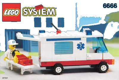 LEGO onderdeel Ambulance (6666-1)