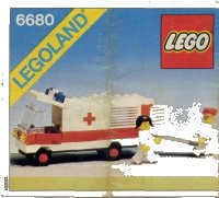 LEGO part Ambulance 6680-1