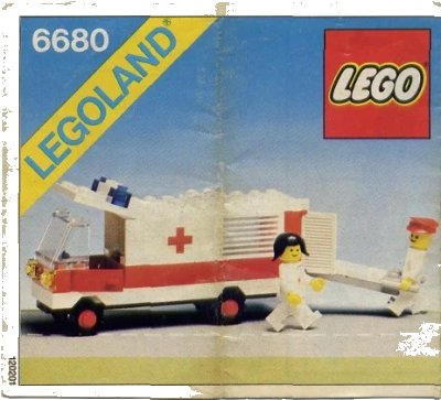 LEGO onderdeel Ambulance (6680-1)