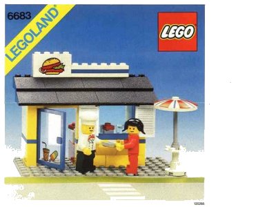 LEGO onderdeel Burger Stand (6683-1)