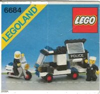 LEGO part Police Patrol Squad 6684-1
