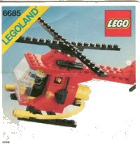 LEGO part Fire Copter 1 6685-1