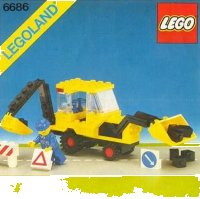 LEGO part Backhoe 6686-1