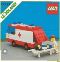 LEGO onderdeel Ambulance 6688-1