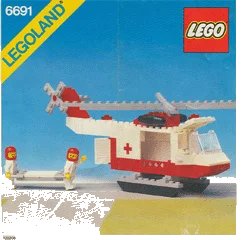 LEGO onderdeel Red Cross Helicopter (6691-1)