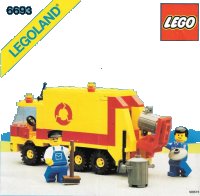 LEGO part Recycle Truck 6693-1