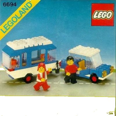 LEGO onderdeel Car with Camper (6694-1)